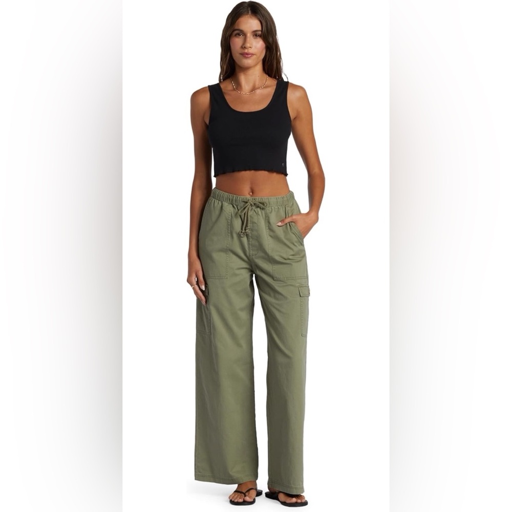 ROXY | Y2K Women's Precious Cargo High Waist Cargo Pants Casual Pants